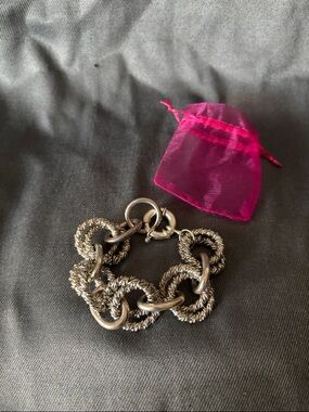 J. Crew Silver-Tone Rope Link Bracelet - Women Jewelry